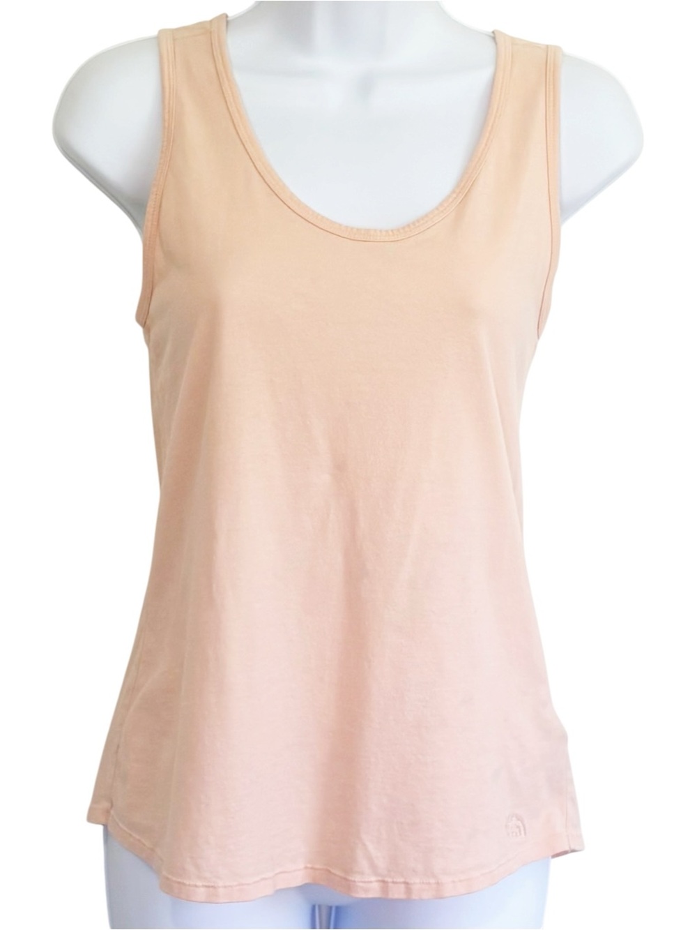 THE NORTH FACE Peach Pink Logo Tank Top Cotton Lyocell Sleeveless Medium
